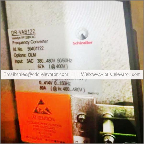 Used elevator inverter VF122BRAC ID.NO 59401122