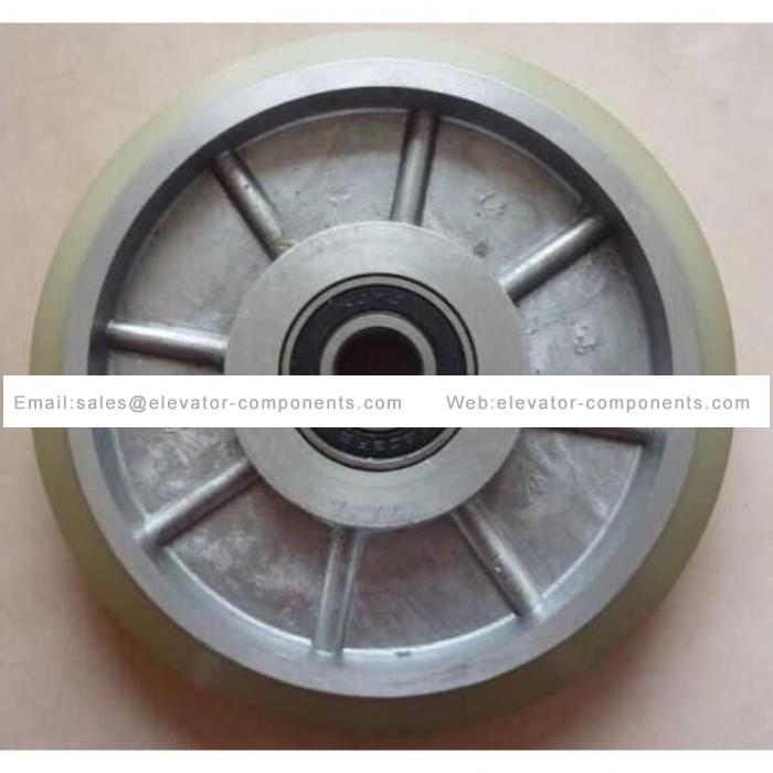 Thysseen guide shoe roller