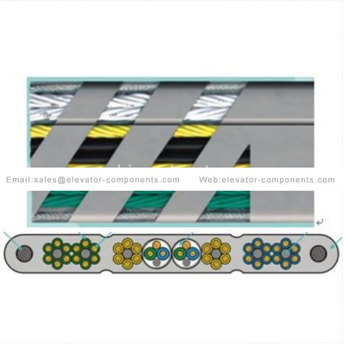 Elevator Flat Traveling Cable Supporting Steel Core Components