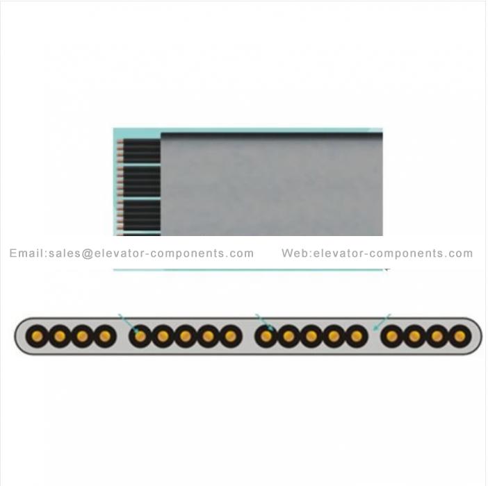 Elevator Parts Flat Traveling Cable ≤4m/s