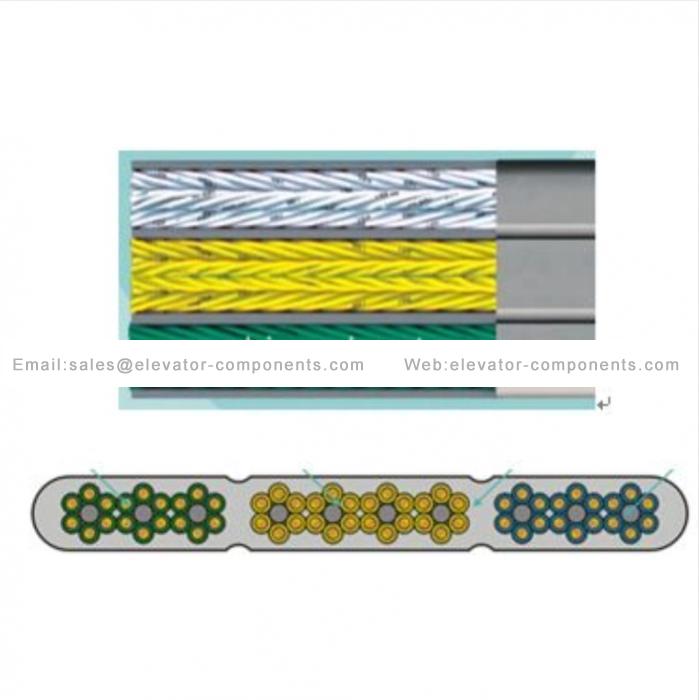 Elevator Flat Traveling Cable 60 Cores Spare Parts