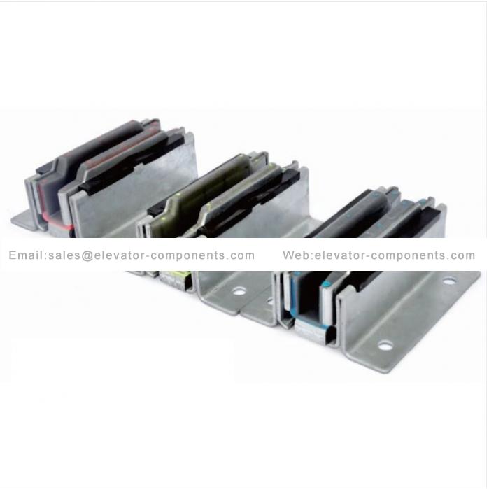 Elevator Spare Parts Sliding Guide Shoe With Coloured Insert