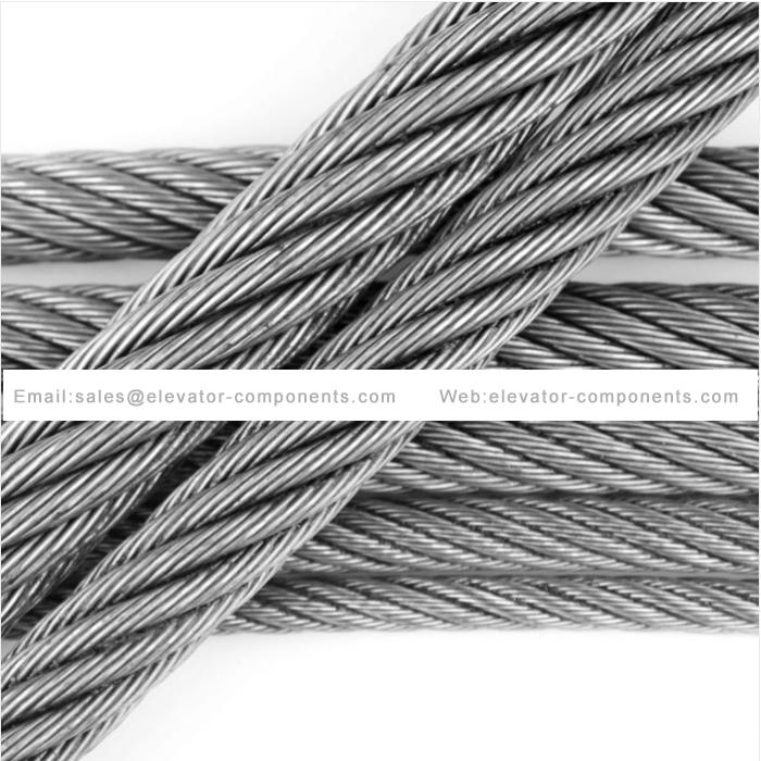 13mm Elevator Traction Steel Rope ≤1.75m/s Parts