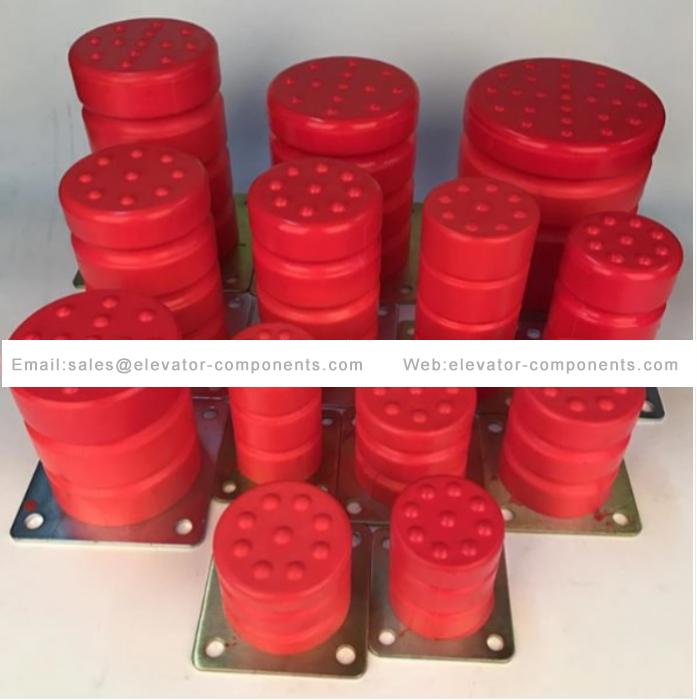 Passenger / Cargo Elevator Polyurethane Buffers Parts PU Buffers