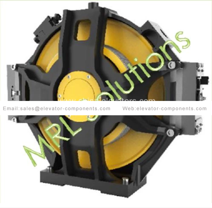 Disc Elevator Spare Parts Gearless Machine Parts Rail Installation
