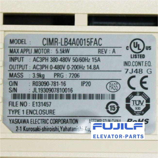 Yaskawa L1000A Elevator Inverter CIMR-LB4A0015FAC 5.5KW