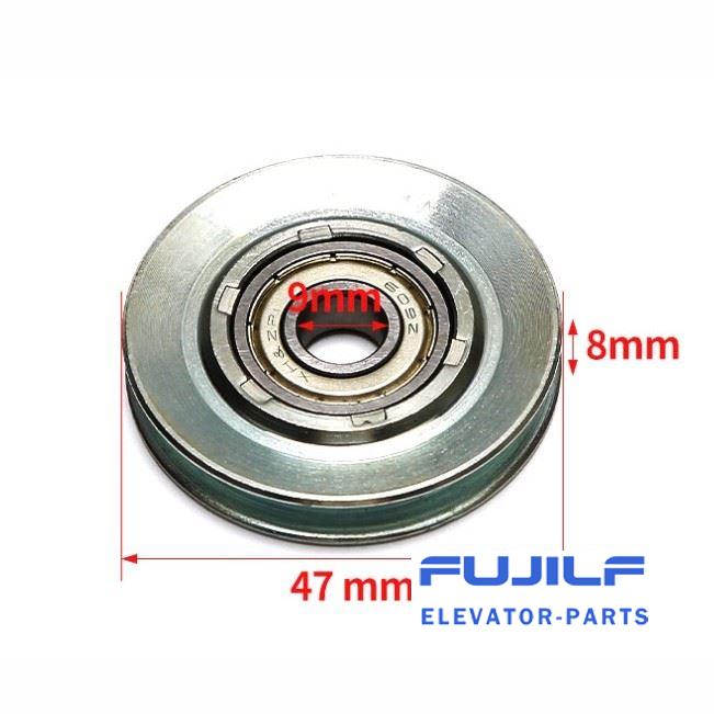 K400 ThyssenKrupp Elevator Landing Door Wire Rope Wheel FUJILF Elevator Door Components