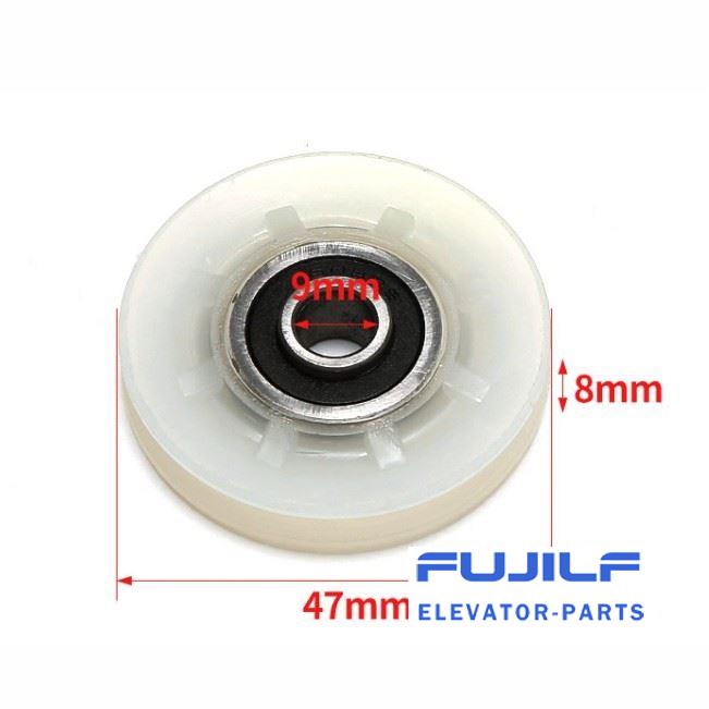 K200 ThyssenKrupp Elevator Landing Door Wire Rope Wheel FUJILF Elevator Door Components