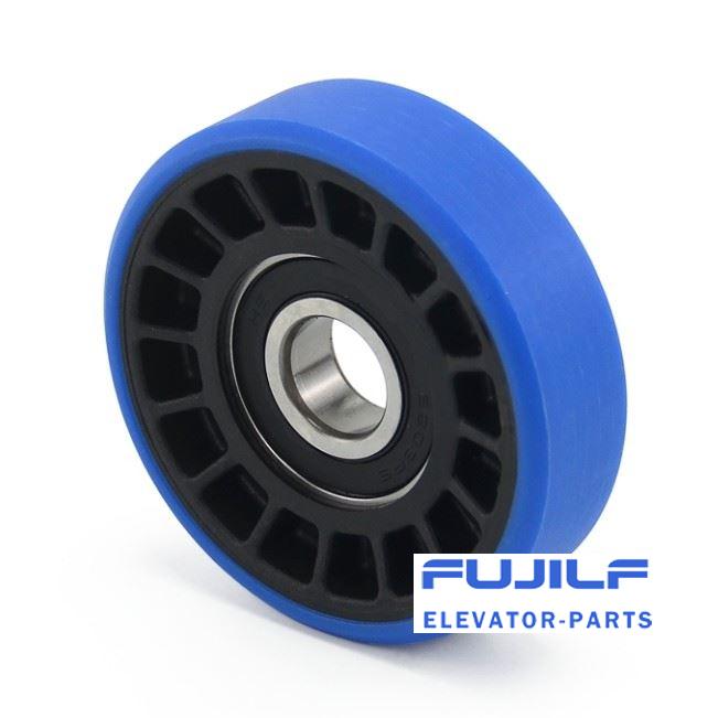 76x22 Bearingless Otis Escalator Step Roller FUJILF Escalator Spare Parts