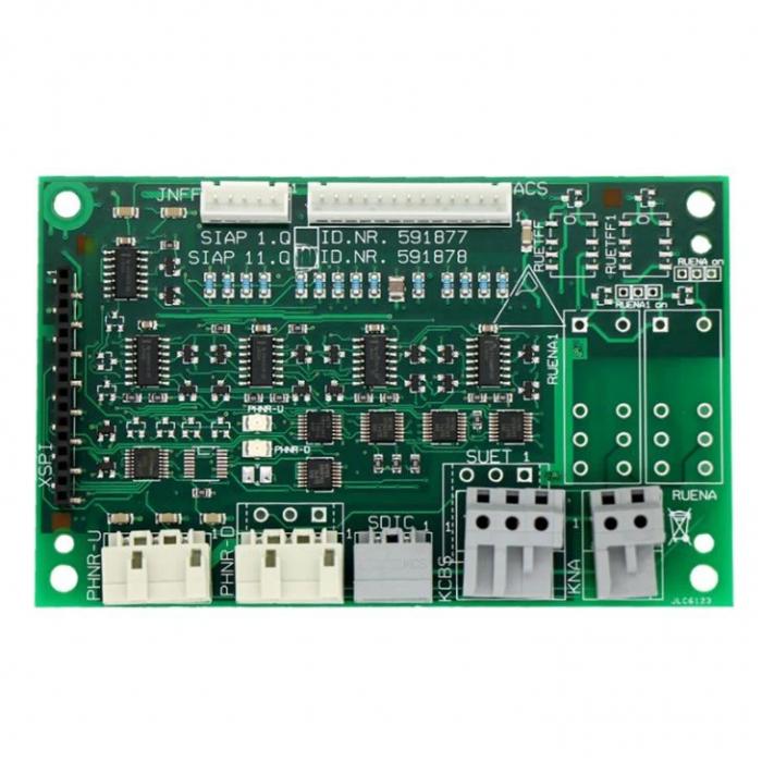 SIAP 11.Q ID.NR.591878 Used elevator cabin communication PCB FUJILF Second-hand Elevator Spare Parts
