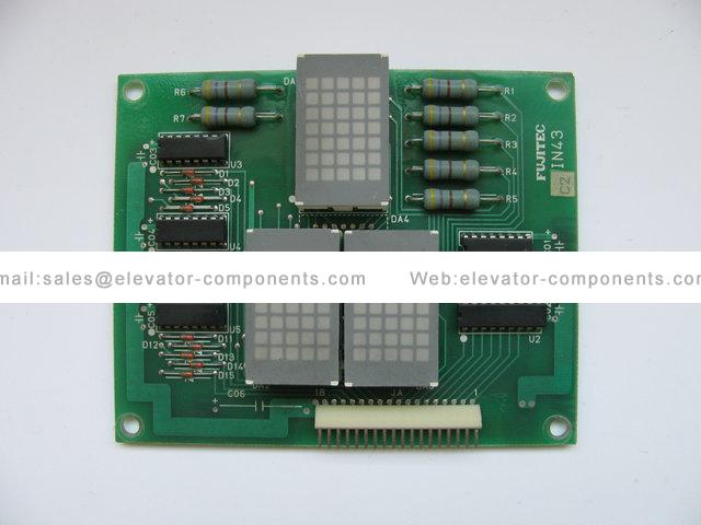 Fujitec  PCB IN43 C2 Car Display Board FUJILF Elevator Spare Parts