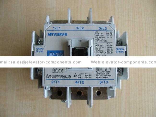 Mitsubishi Elevator SD-N65 Magnetic Contactor Relay FUJILF Elevator Spare Parts