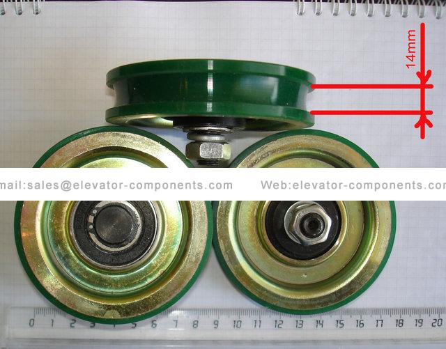 KONE Elevator KM86226G01 Wire Rope Door Hanger Roller FUJILF Elevator Spare Parts