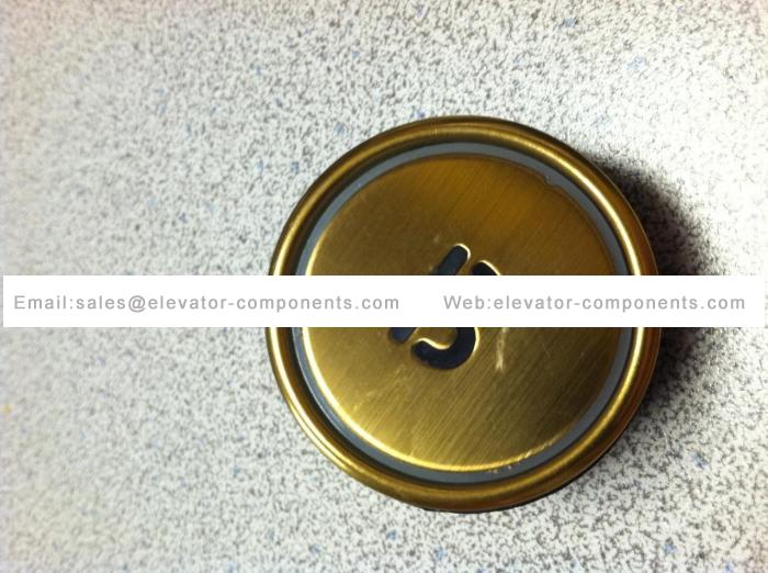 Brass call operation panel button B FUJILF Elevator Spare Parts